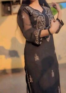 Black chikankari Kurti 🥰