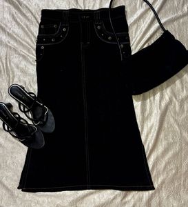 Denim Long Skirt🐚