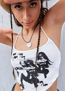 White And Black Crop Corset Top