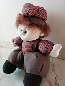 Vintage Plush Boy Doll