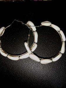 Seashell Hoop Earrings