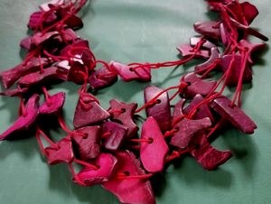 Wooden Red Necklace