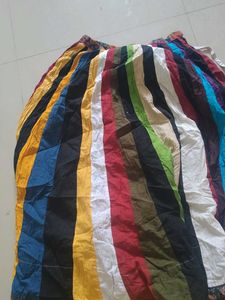 Colorful Striped Midi Skirt