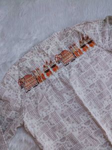 Back Print Kurti
