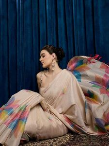 Soft Tissue Floral Shine Saree