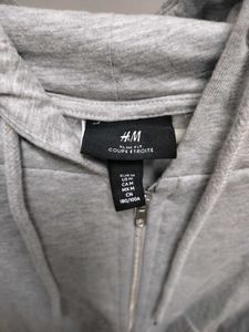 Grey Zip-Up Hoodie