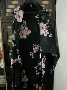 Floral Print Kimono Shrug