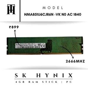 SK Hynix 4GB DDR4 RAM module Only ₹899 Brand New