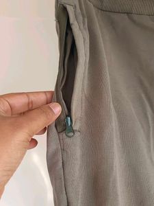 Comfortable Olive Green Track Pants