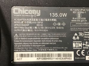 Chicony Laptop Charger 135W