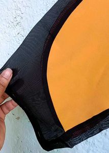 Mustard Black 🖤 Lace Top