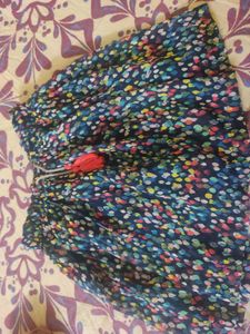 3-4 age girl Colorful Printed Skirt