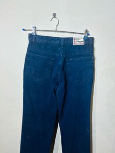 Vintage Dark Denim Jeans For Men Navy Blue Colour