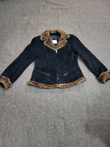 Vintage Faux Fur Trim Jacket