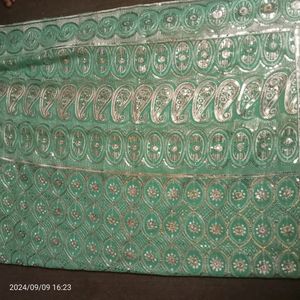 Fully Work Saree With Blouse Size 34to36