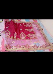 Heavy Embroidery Saree Net+Velvet