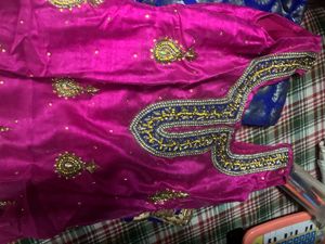 Embroidered Magenta Salwar Kameez