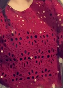 Red Lace Top
