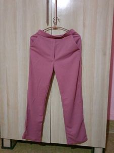 Pink Casual Women's Pants