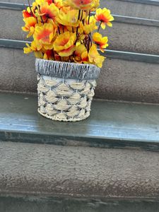 Floral Arrangement in Woven Basket