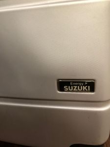 Silver Suzuki Luggage - Travel Ready!