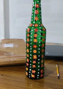 Bottle Art. My own Work . Using Beer bottle and Acrylic paints..