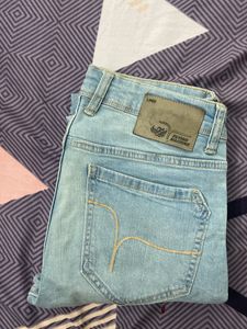 Flying Machine Light Blue Denim Skinny Fit Size 30