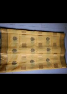 Banarsi Yellow Colour Silk Saree 1st Copy