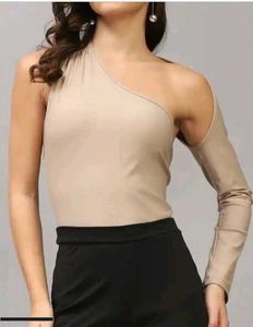 Bold Asymmetrical Neck Cut-Out Shoulder Fitted Leo
