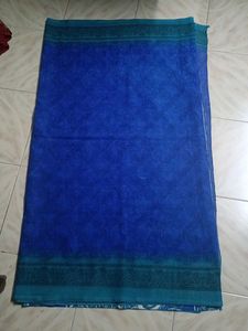 Blue Printed Saree
