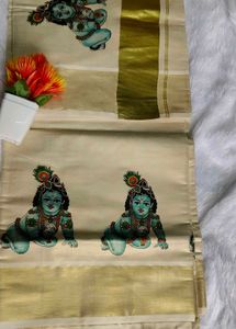Kerala Kasavu Saree