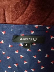 Navy Blue Balloon Top