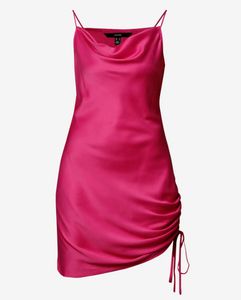 New H And M Pink Satin Mini Dress
