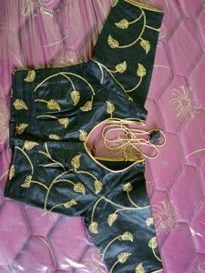 Black 🖤 Embroidery Blouse With Double Lining