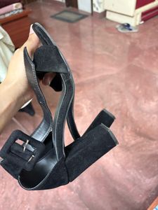 Black Block Heels