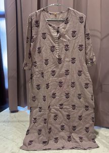 Floral Purple Kurta Set