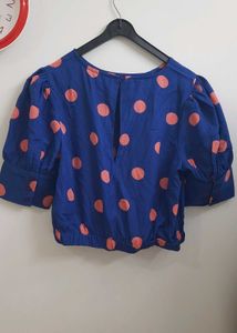 Polka Dot Crop Top