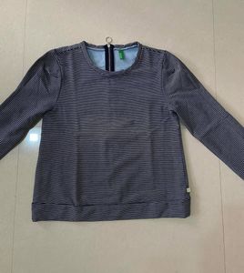 UCB Striped Long Sleeve Sweatshirt