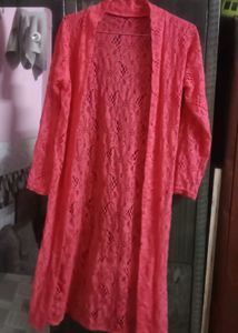 Coral Lace Duster