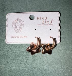 Star Hoop Earrings Small Anti Tarnish