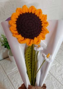 Crochet Sunflower Bouquet