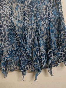 Animal Print Ruffle Skirt