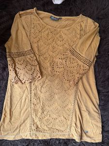 Gia Curves Westside Embroidered Top