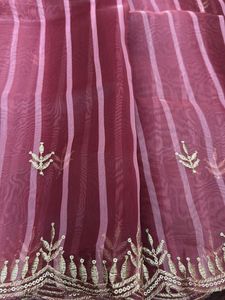 Striped Organza Fabric