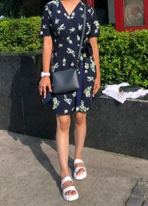 Floral Mini Wrap Dress