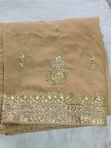 Elegant Golden Sari