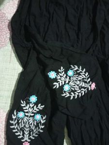 Black Suit With Neck Design
