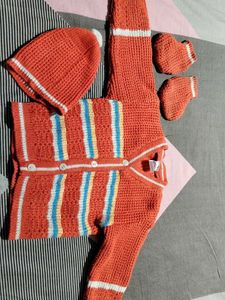 Knitted Baby Outfit Set