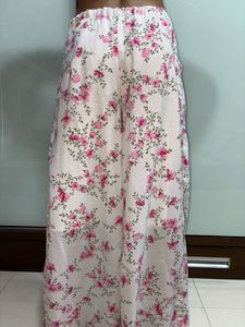 Floral Wide Leg Pants