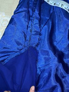 Royal Blue Party Wear Embroidered Kurta Gown